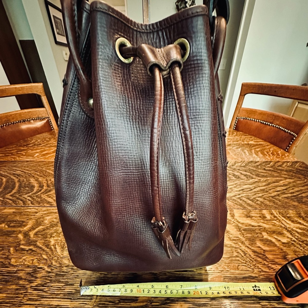 Vintage Dooney & Bourke Leather Bucket Bag